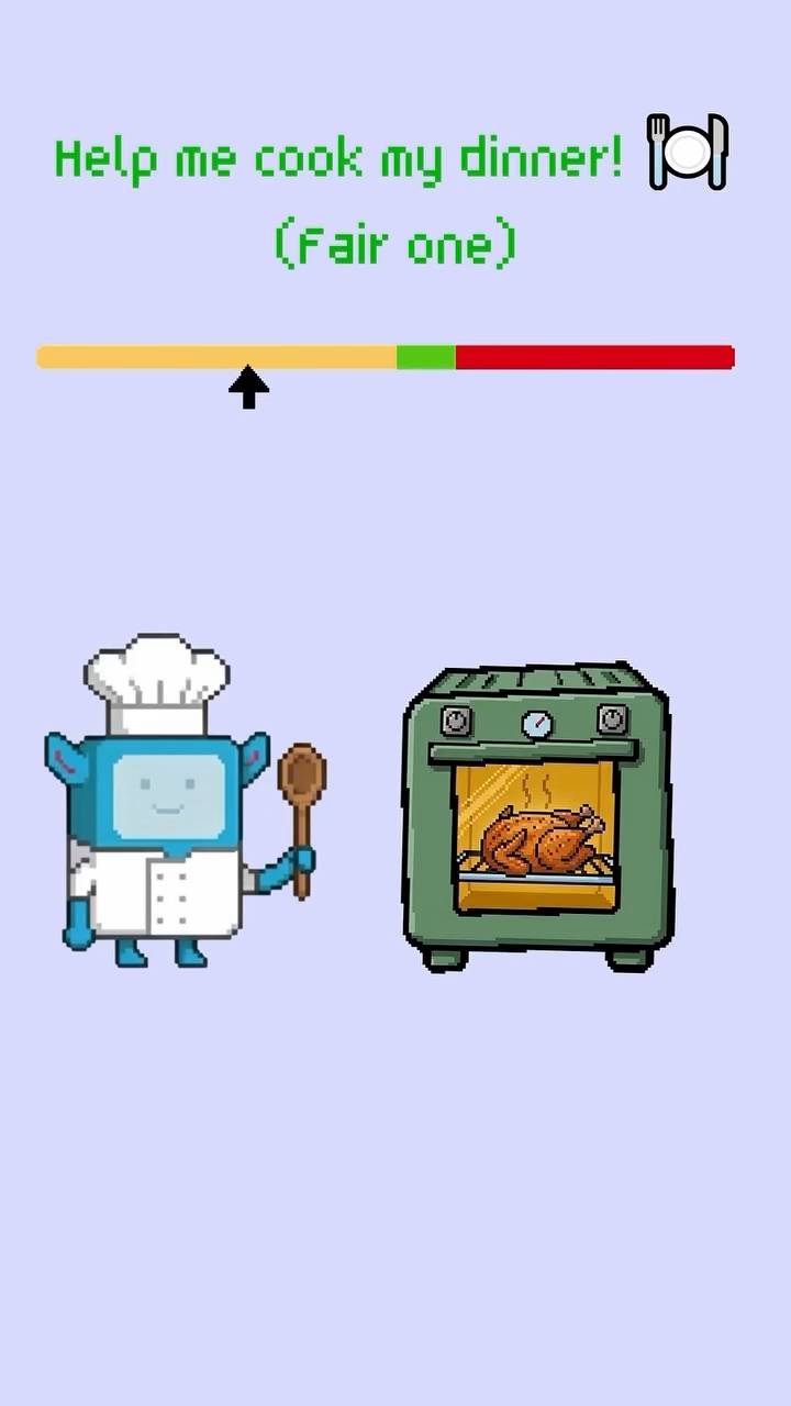 Poster for Can You Nail the Timing? Tap to Cook Dinner — Cute Pixel Pet Game 🍳
