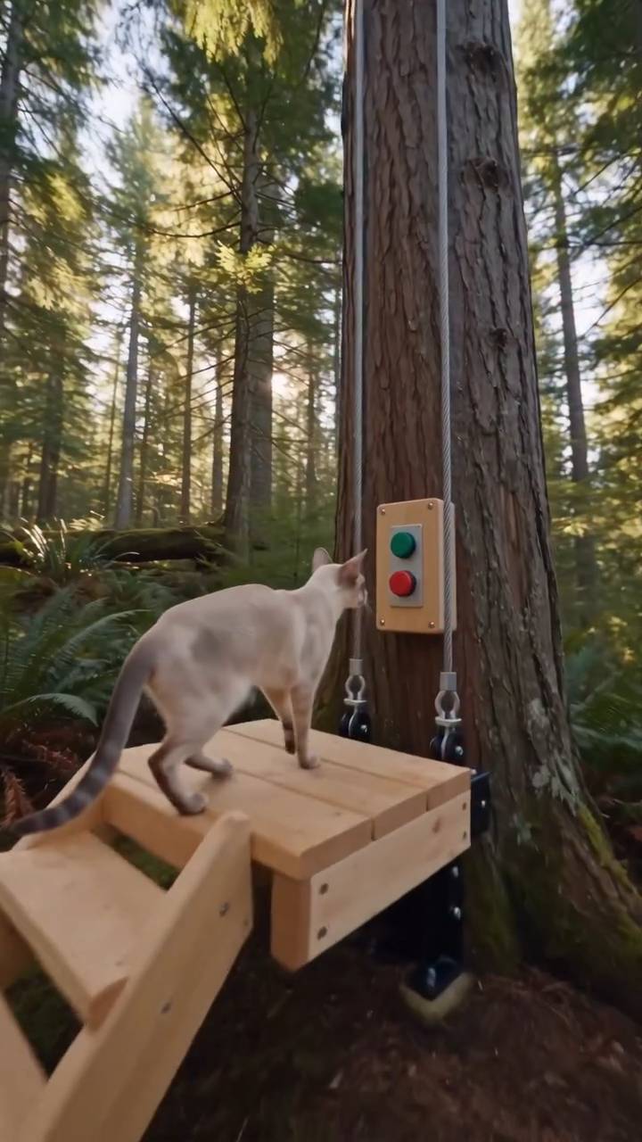 Poster for The little kitten's treehouse.