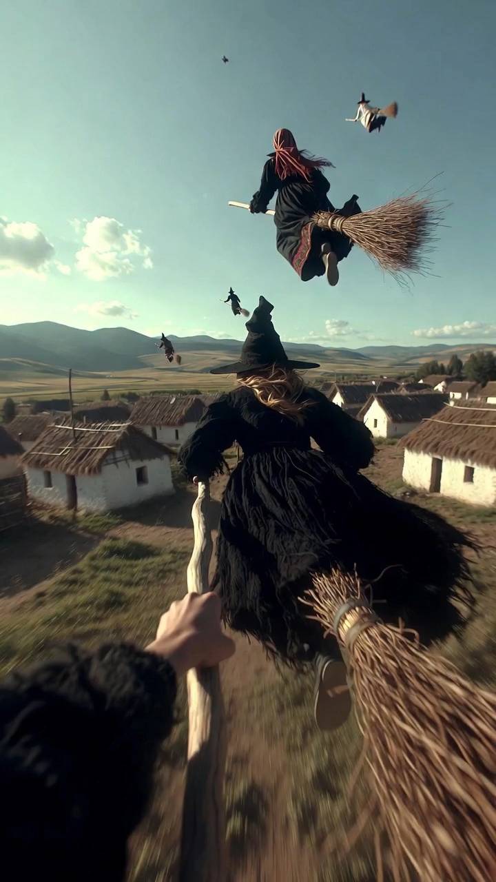 Poster for This is the magic broom's first-person view.