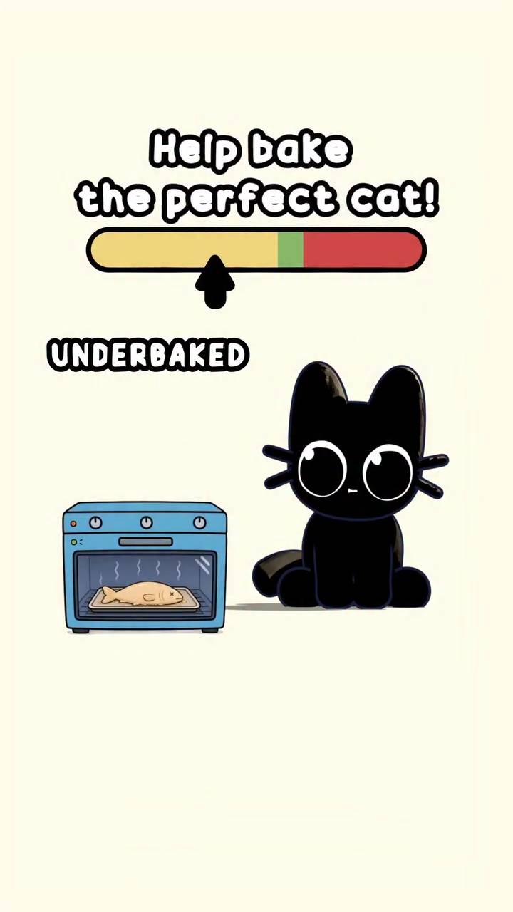 Poster for Bake This Cat Until It's Perfect! Cute Timing Tap Challenge 🐱