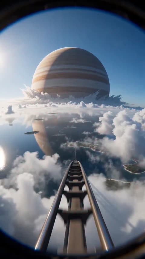Poster for Riding a Roller Coaster Through Jupiter